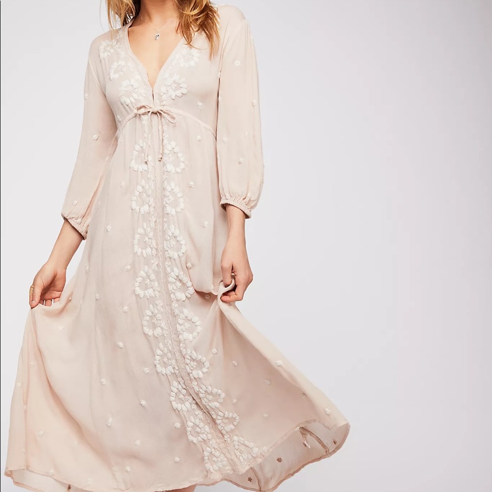Blush pink Free People dress